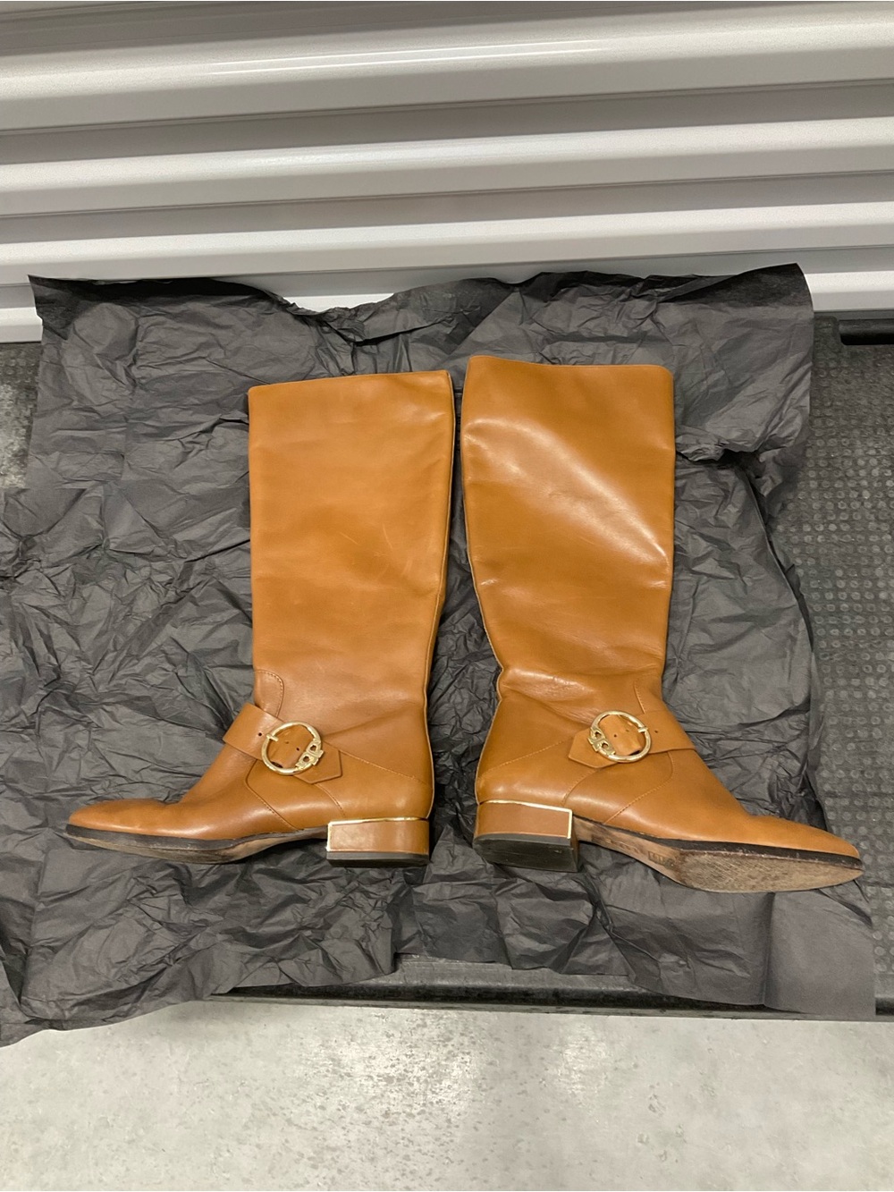 Tory Burch leather riding boots